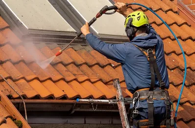 Démoussage et hydrofuge de toiture à Grassac